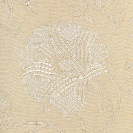 Lee Jofa SHIRAZ EMB STONE/IVORY Fabric