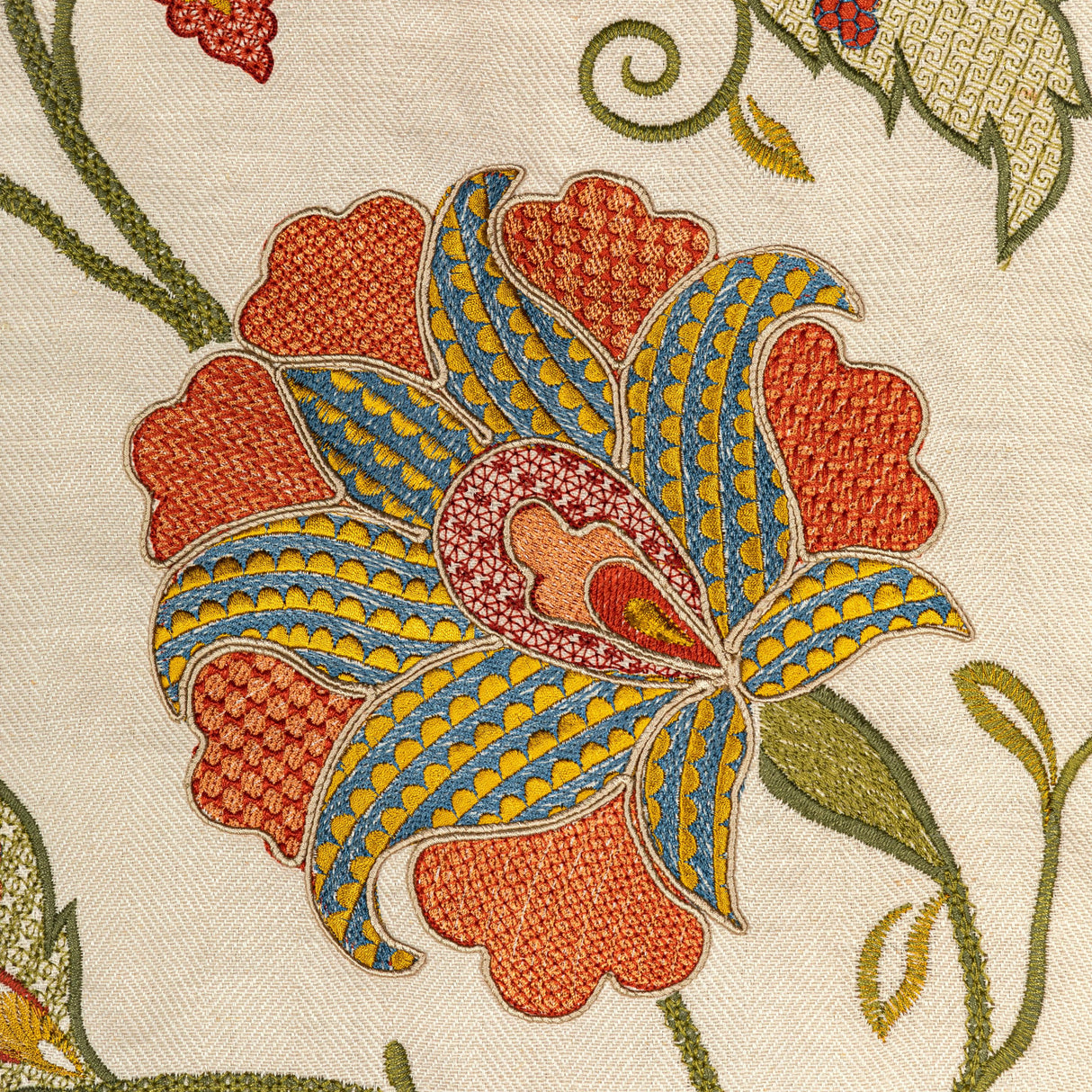 Lee Jofa SHIRAZ EMB SPICE/OLIVE Fabric