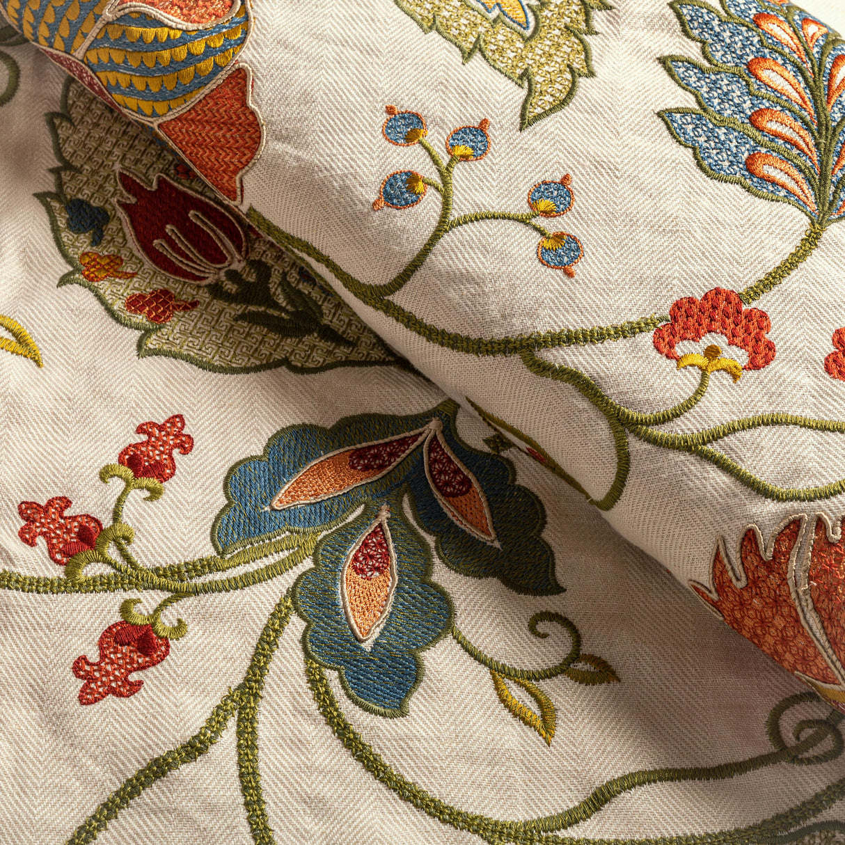 Lee Jofa SHIRAZ EMB SPICE/OLIVE Fabric