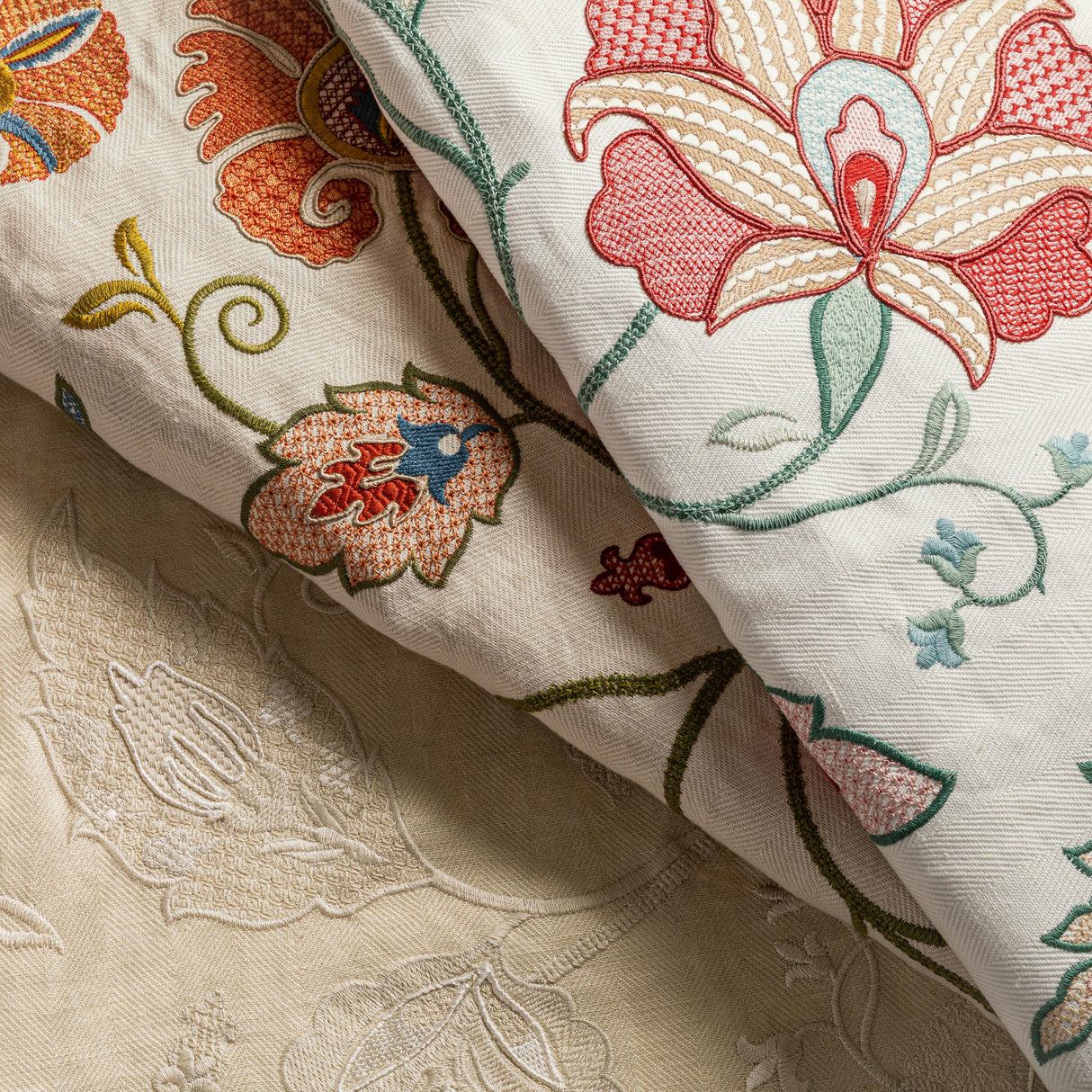 Lee Jofa SHIRAZ EMB SPICE/OLIVE Fabric