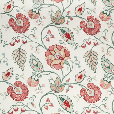 Lee Jofa SHIRAZ EMB ROSE/JADE Fabric