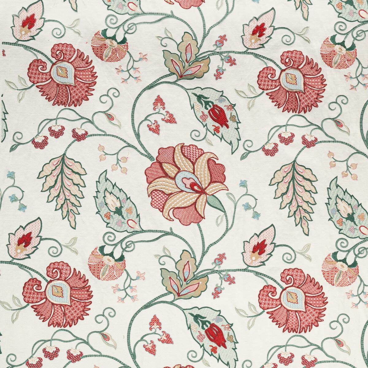 Lee Jofa Shiraz Emb Rose/Jade Fabric