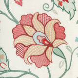 Lee Jofa SHIRAZ EMB ROSE/JADE Fabric