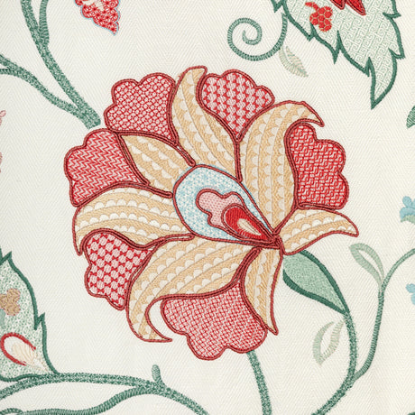 Lee Jofa SHIRAZ EMB ROSE/JADE Fabric