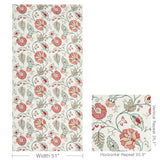 Lee Jofa SHIRAZ EMB ROSE/JADE Fabric
