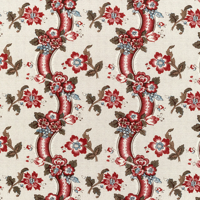Lee Jofa BENDAY PRINT RED/BLUE Fabric