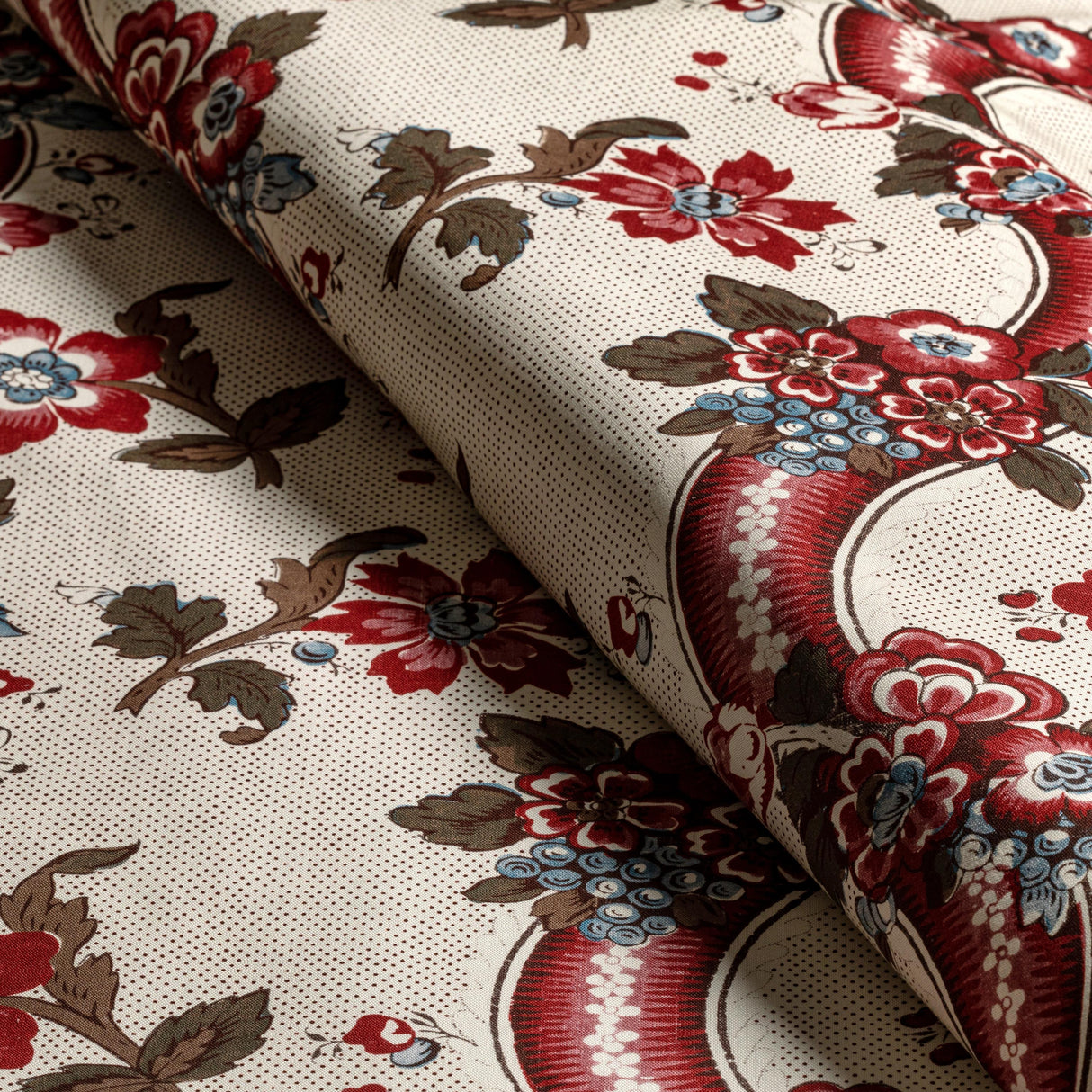 Lee Jofa BENDAY PRINT RED/BLUE Fabric