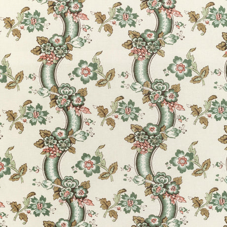 Lee Jofa BENDAY PRINT GREEN/ROSE Fabric