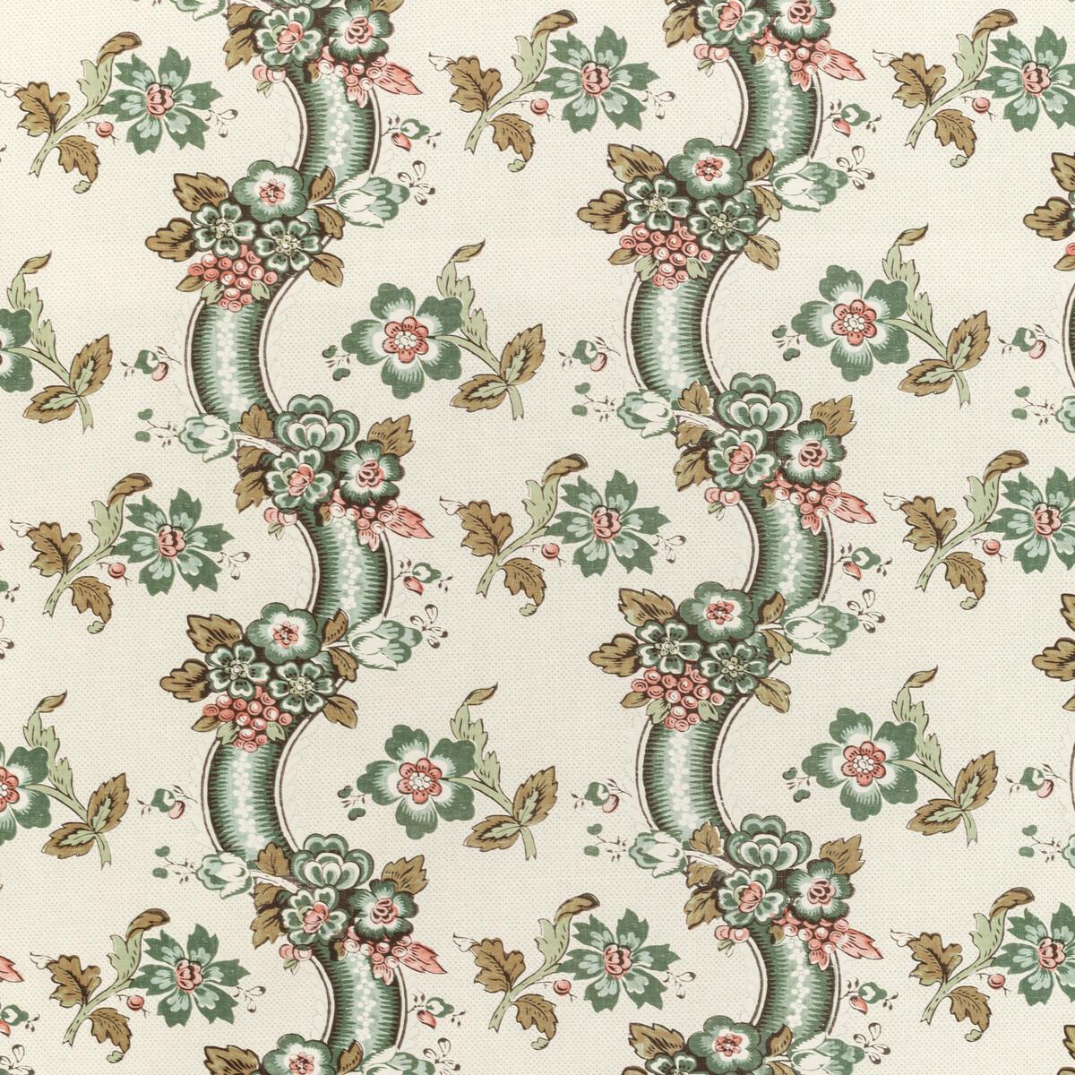 Lee Jofa Benday Print Green/Rose Fabric