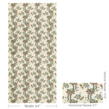 Lee Jofa BENDAY PRINT GREEN/ROSE Fabric