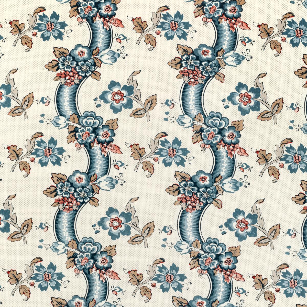 Lee Jofa Benday Print Denim/Berry Fabric