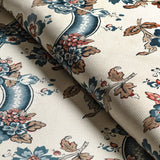 Lee Jofa BENDAY PRINT DENIM/BERRY Fabric