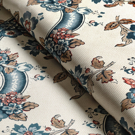 Lee Jofa BENDAY PRINT DENIM/BERRY Fabric