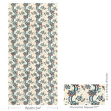 Lee Jofa BENDAY PRINT DENIM/BERRY Fabric