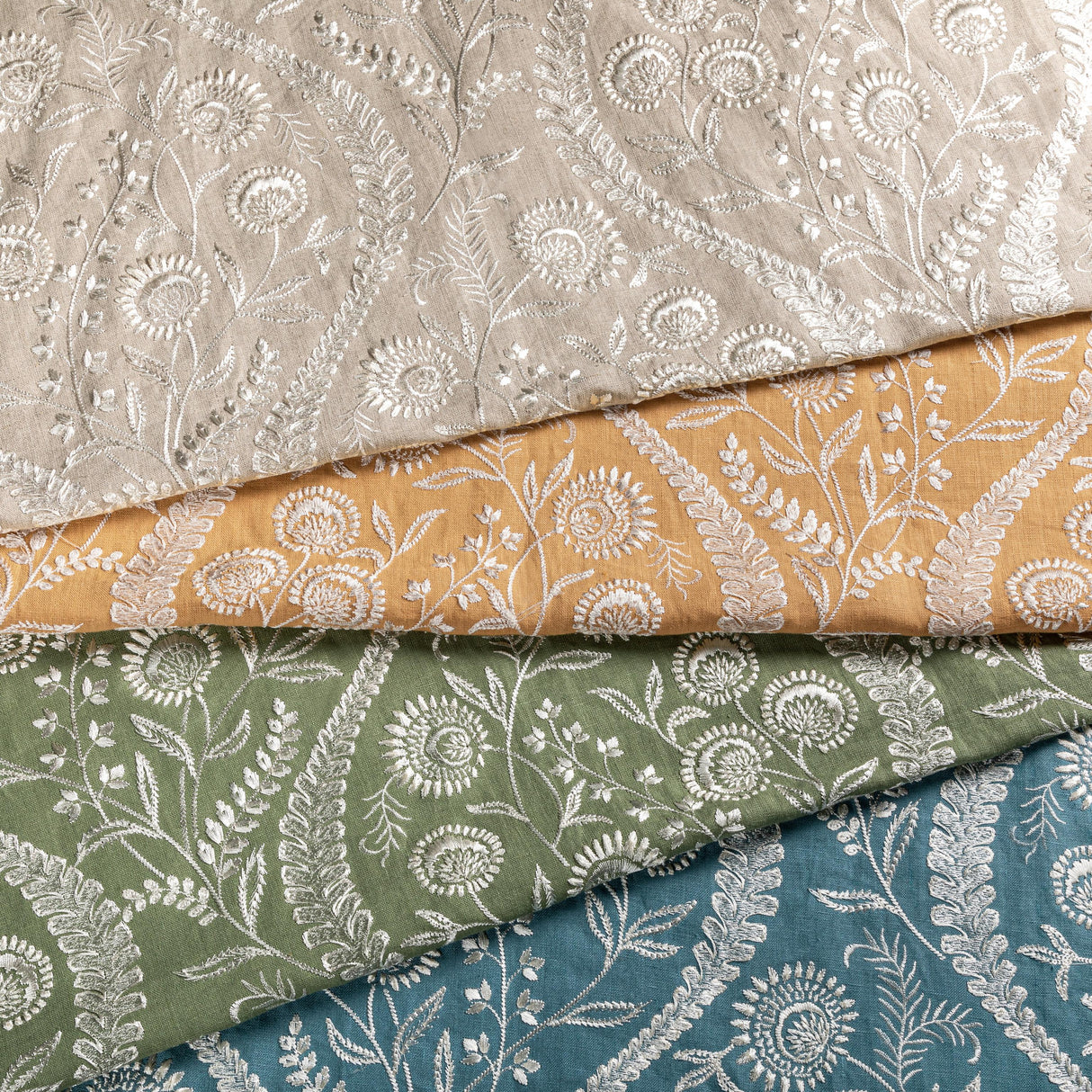 Lee Jofa FLORIBLANCA GREEN Fabric