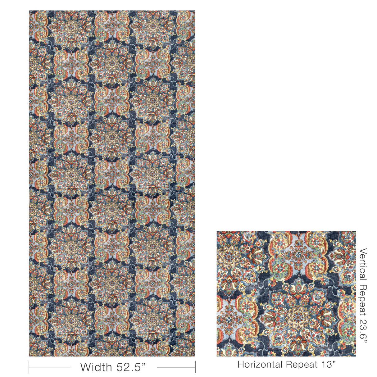 Lee Jofa GRANADA PRINT DENIM Fabric