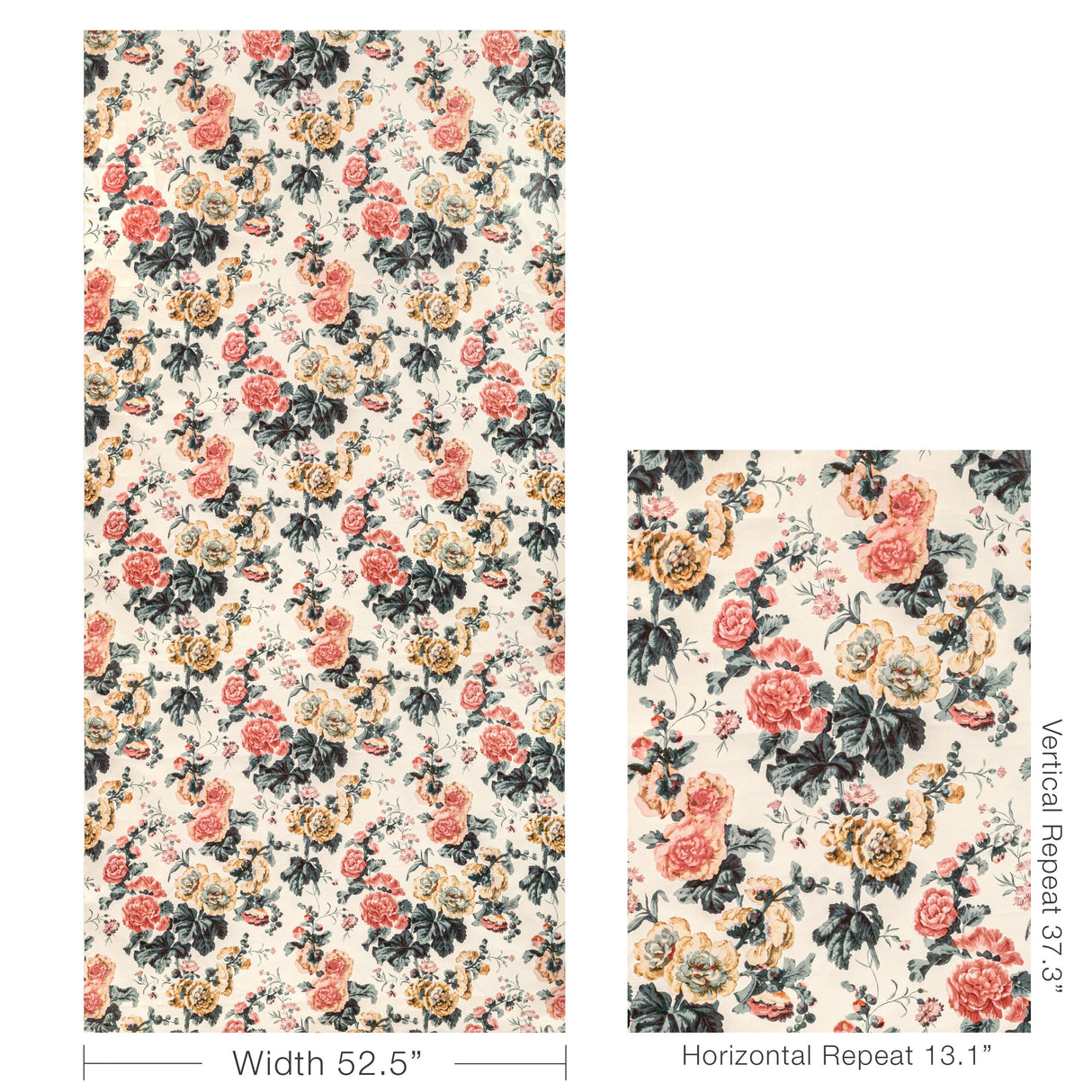 Lee Jofa UPTON COTTON TEA/ROSE Fabric