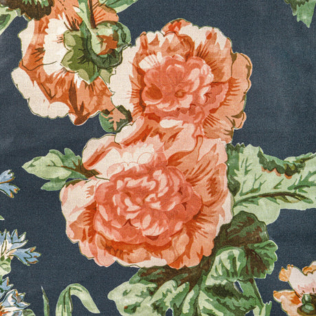 Lee Jofa UPTON COTTON NAVY/CORAL Fabric