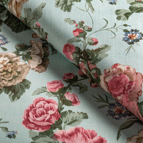 Lee Jofa UPTON LINEN SKY/PINK Fabric