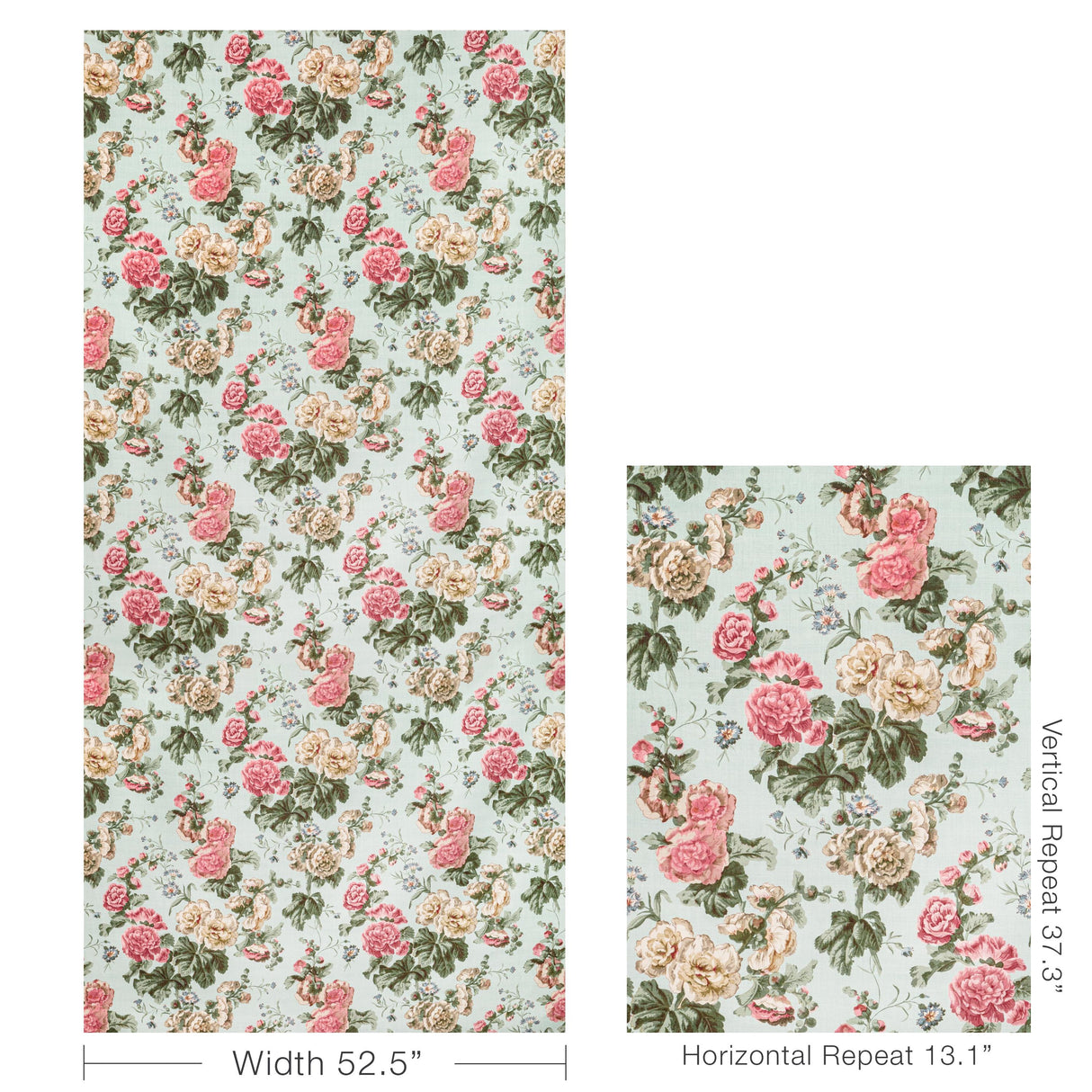 Lee Jofa UPTON LINEN SKY/PINK Fabric