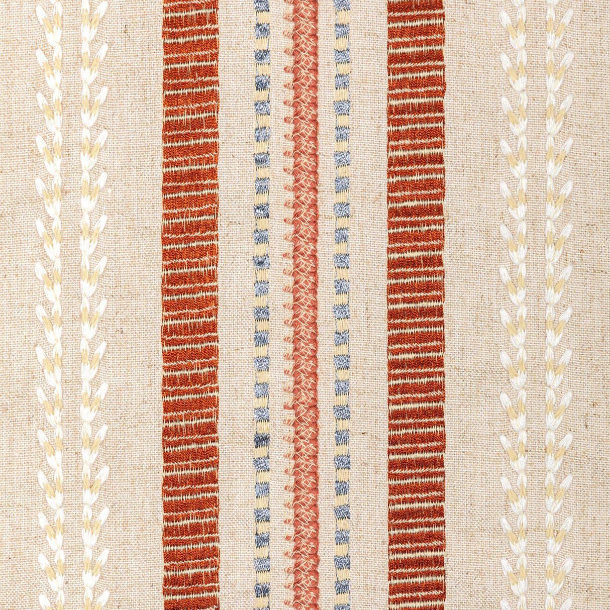 Lee Jofa NAUTIQUE EMB RUST/BLUE Fabric