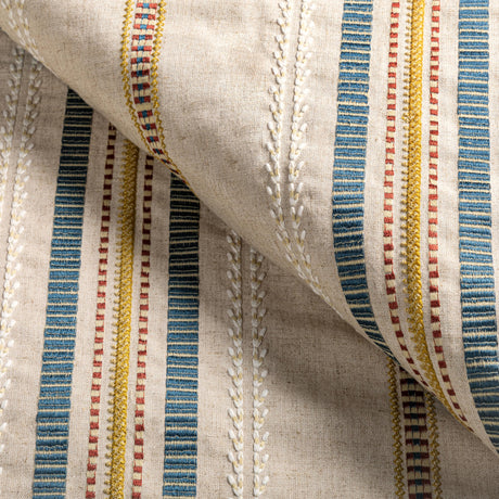 Lee Jofa NAUTIQUE EMB DENIM/GOLD Fabric