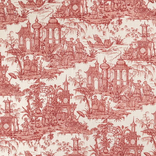 Lee Jofa PAGODA TOILE GARNET Fabric