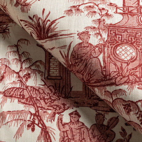 Lee Jofa PAGODA TOILE GARNET Fabric