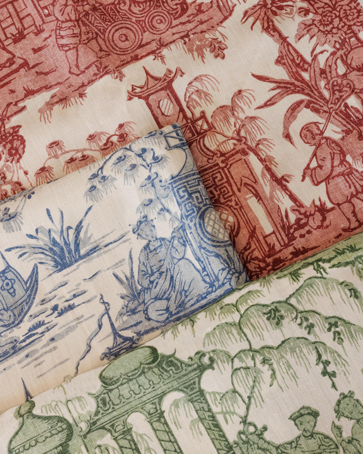 Lee Jofa PAGODA TOILE GARNET Fabric