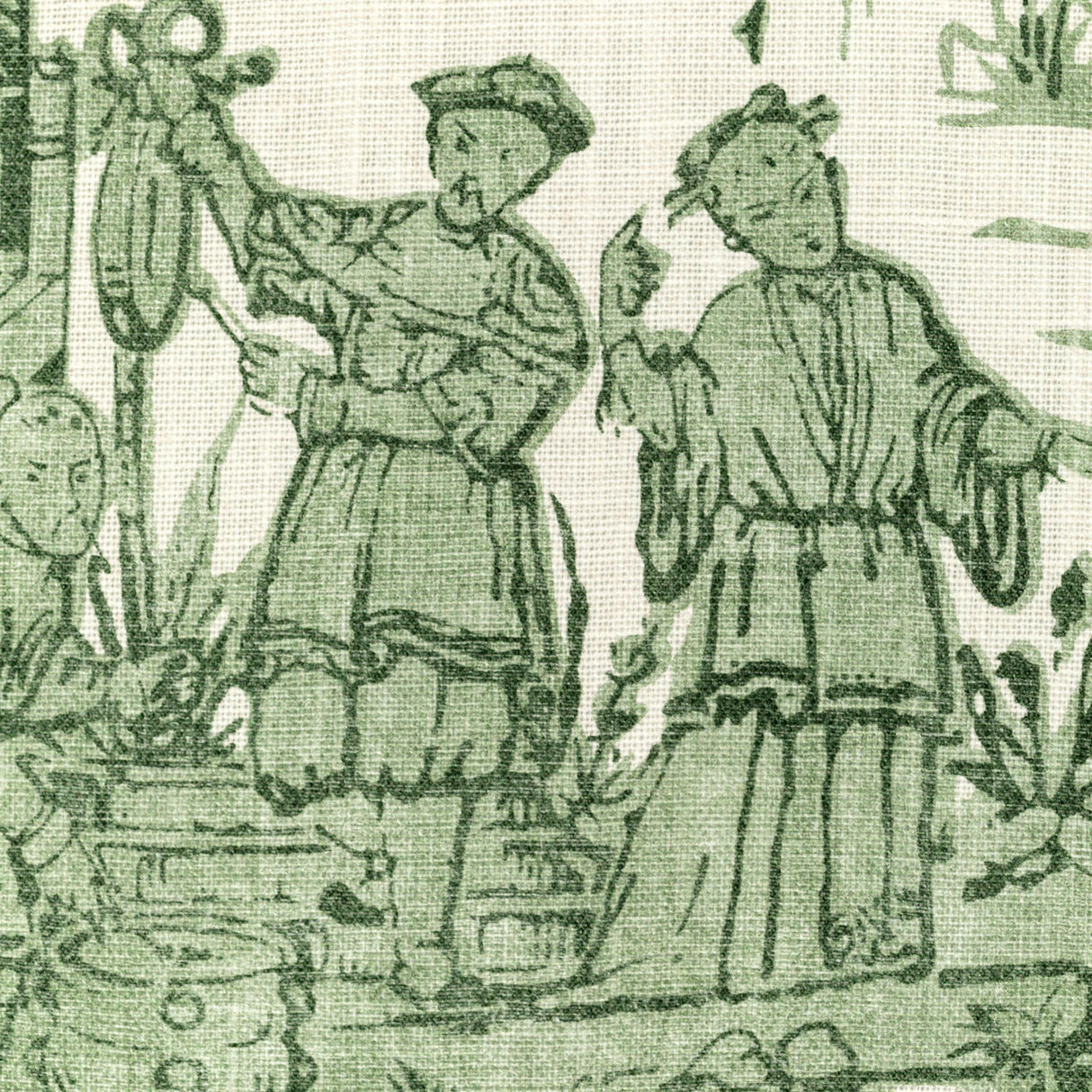 Lee Jofa PAGODA TOILE FOREST Fabric