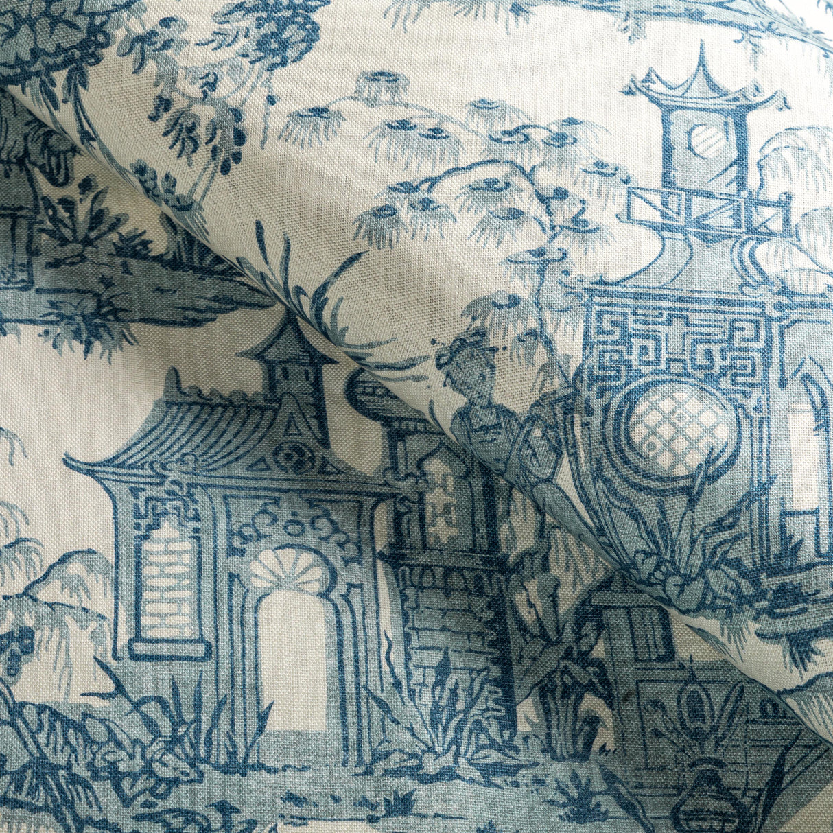 Lee Jofa PAGODA TOILE BLUE Fabric