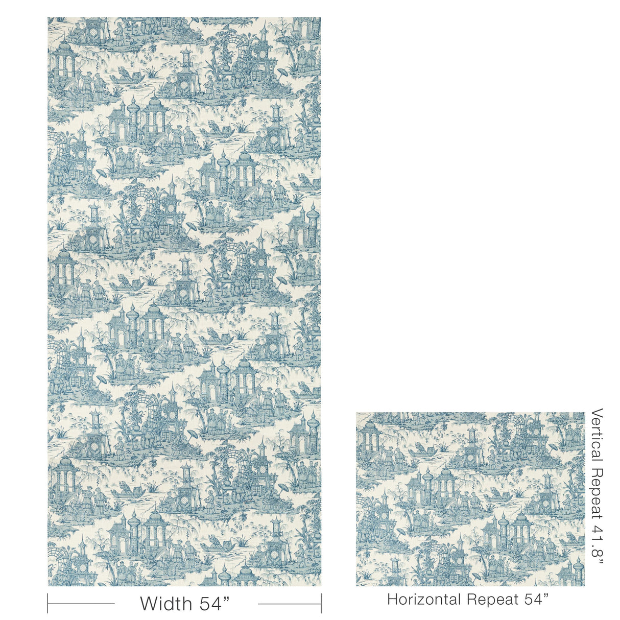 Lee Jofa PAGODA TOILE BLUE Fabric