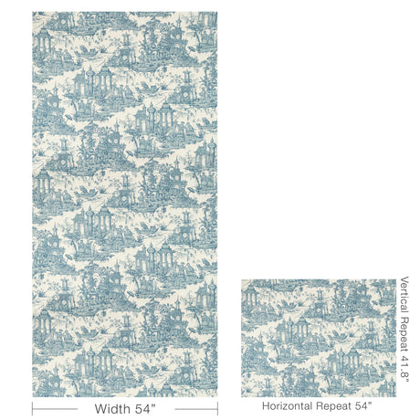 Lee Jofa PAGODA TOILE BLUE Fabric