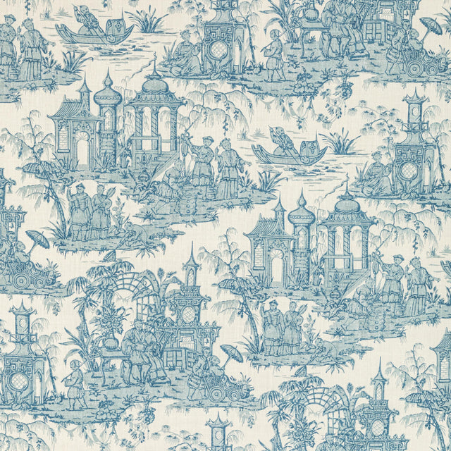 Lee Jofa PAGODA TOILE BLUE Fabric
