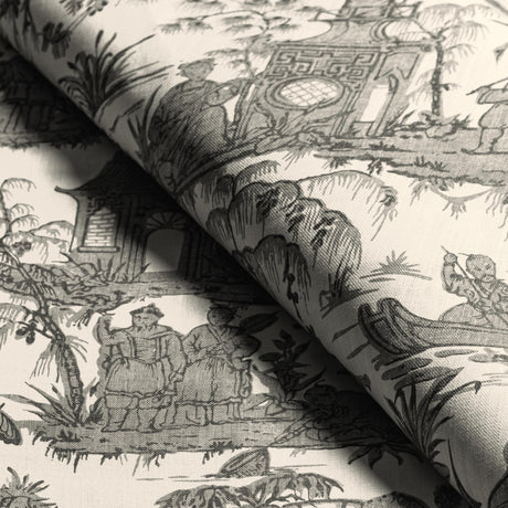 Lee Jofa PAGODA TOILE COAL Fabric