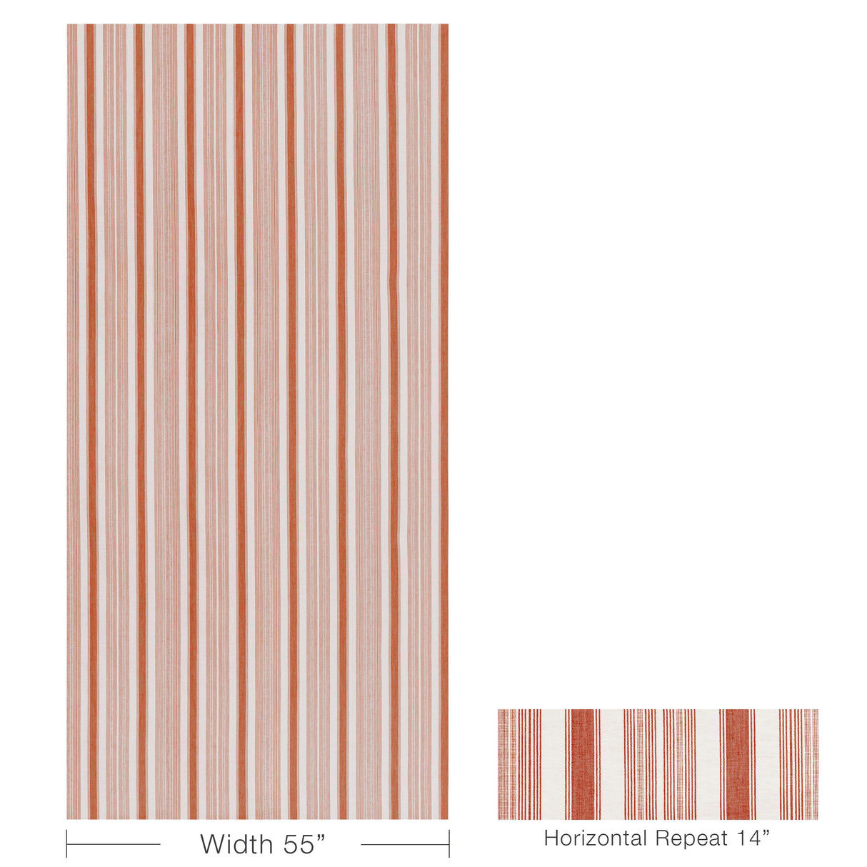 Lee Jofa TABLADA STRIPE BRICK Upholstery Fabric