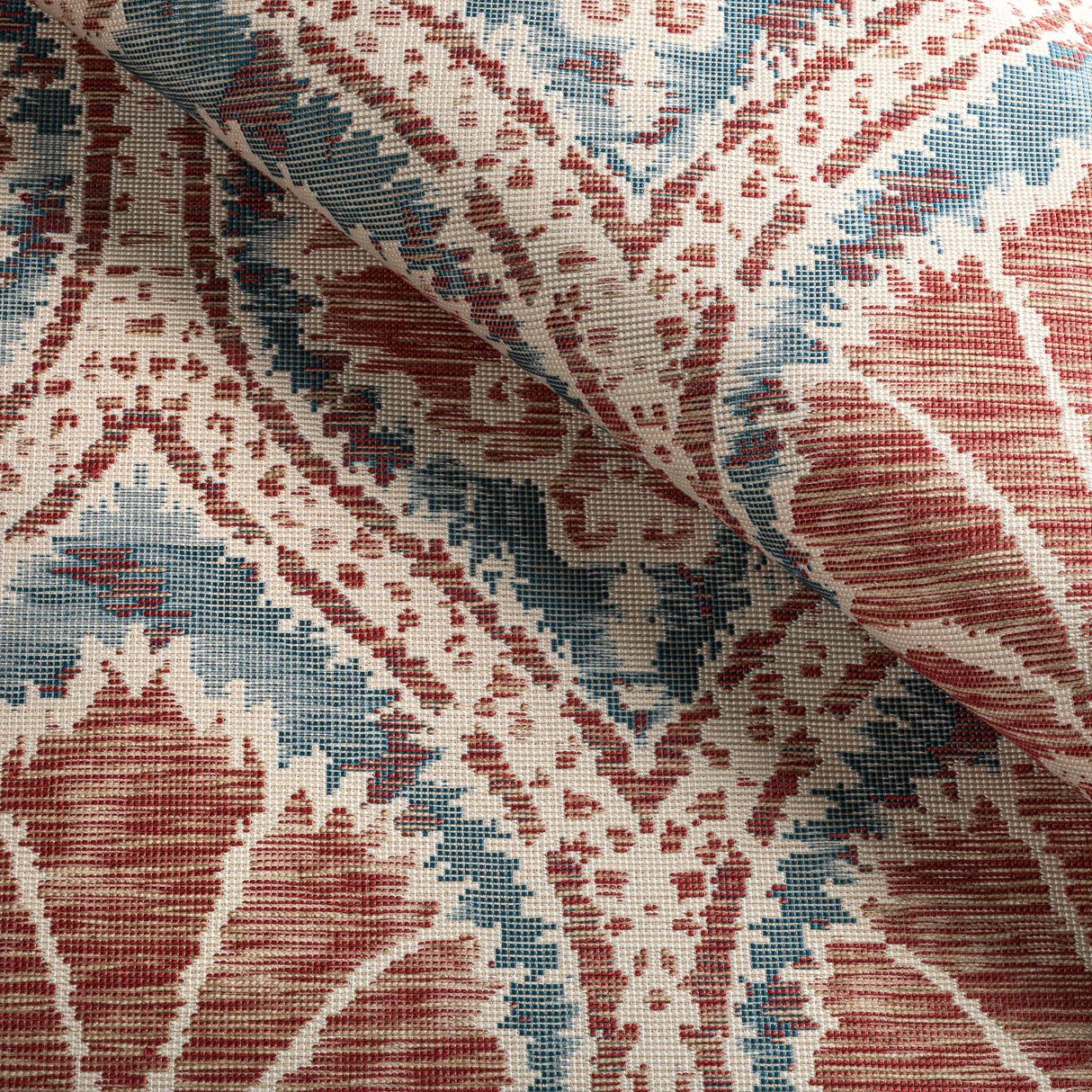 Lee Jofa SEVILLE WEAVE DENIM/BRICK Upholstery Fabric