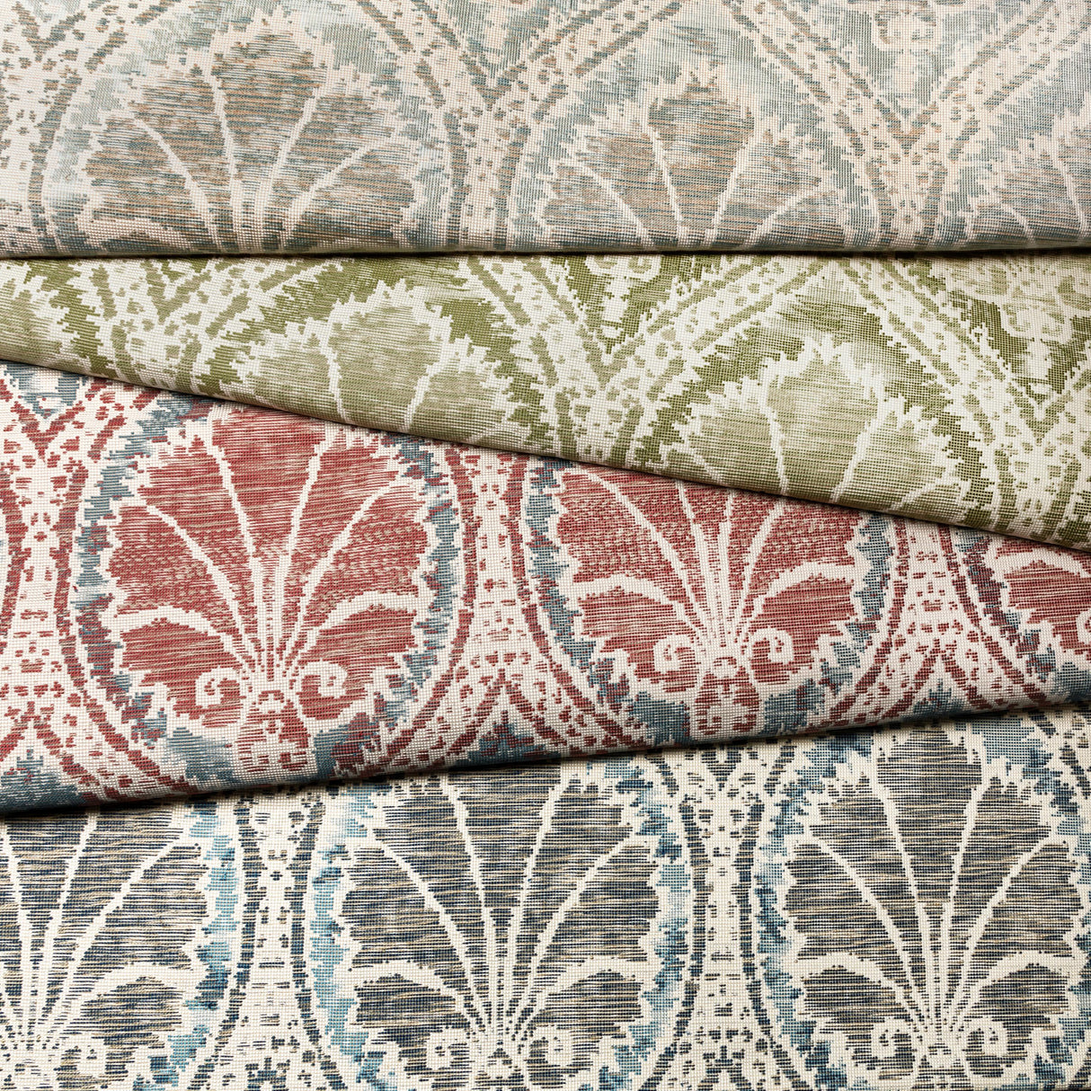 Lee Jofa SEVILLE WEAVE DENIM/BRICK Upholstery Fabric