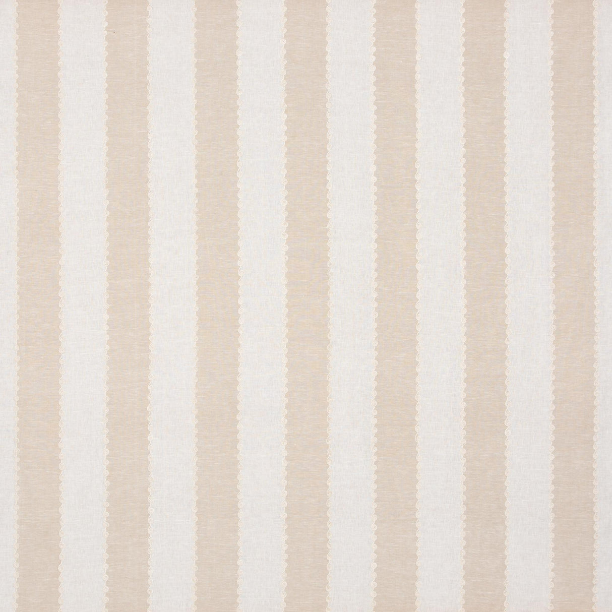 G P & J Baker ASHMORE STRIPE PARCHMENT Drapery Fabric