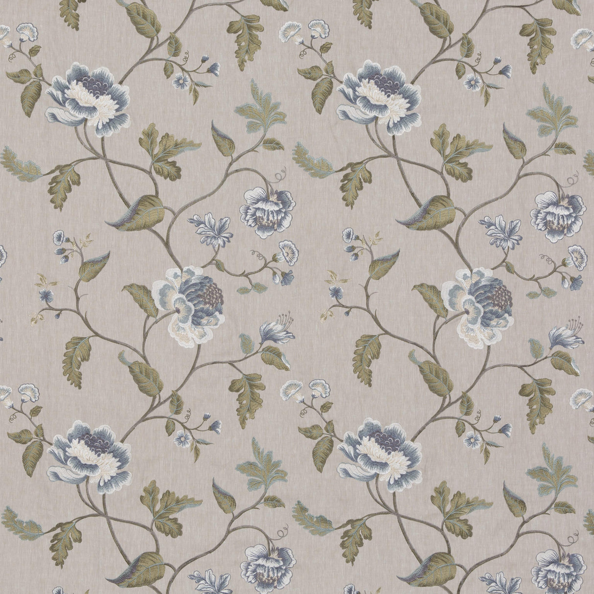 G P & J Baker LAVENHAM BLUE Drapery Fabric