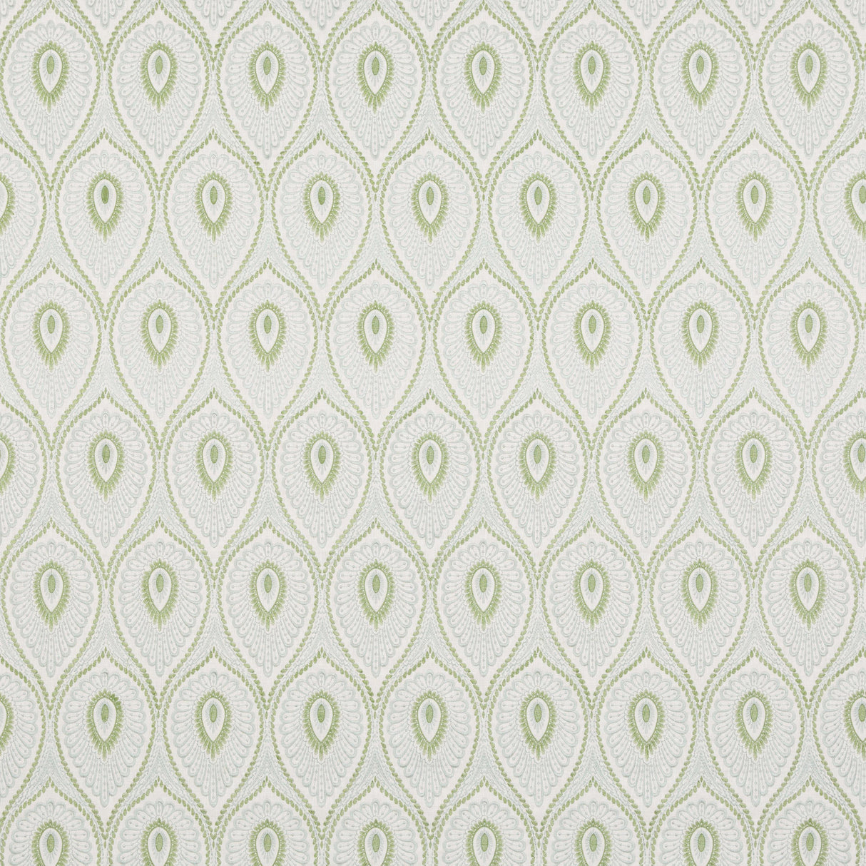 G P & J Baker ASHMORE AQUA/GREEN Drapery Fabric