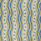 Lee Jofa IKAT STRIPE BLUE/LIME Fabric