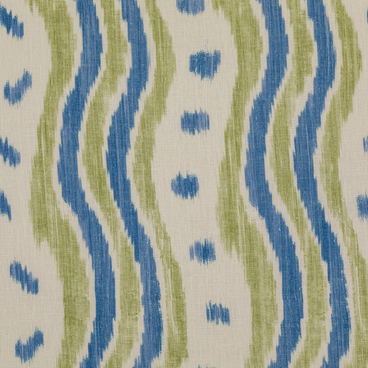 Lee Jofa IKAT STRIPE BLUE/LIME Fabric