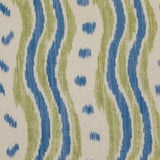 Lee Jofa IKAT STRIPE BLUE/LIME Fabric