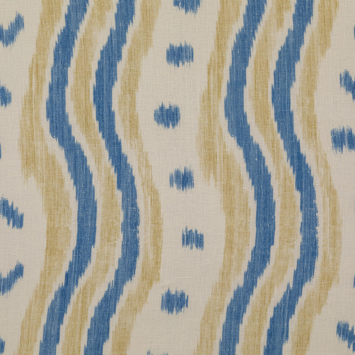 Lee Jofa IKAT STRIPE BLUE/YELLOW Fabric