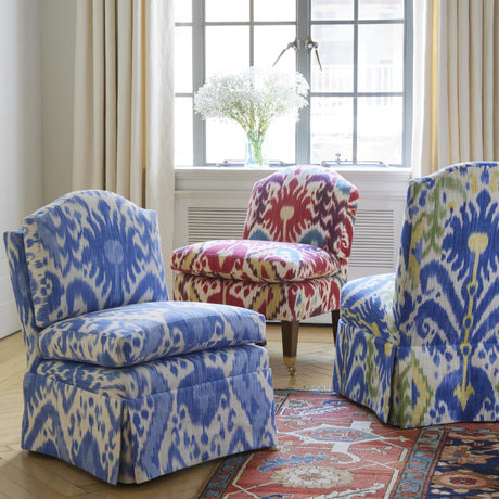 Lee Jofa KAMARA BLUE/YELLOW Fabric