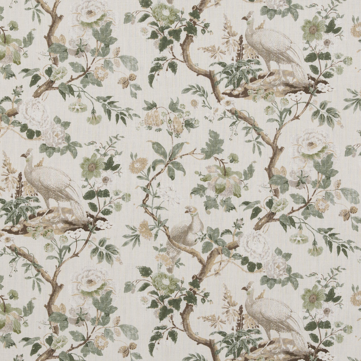 G P & J Baker BROUGHTON ROSE GREEN Fabric
