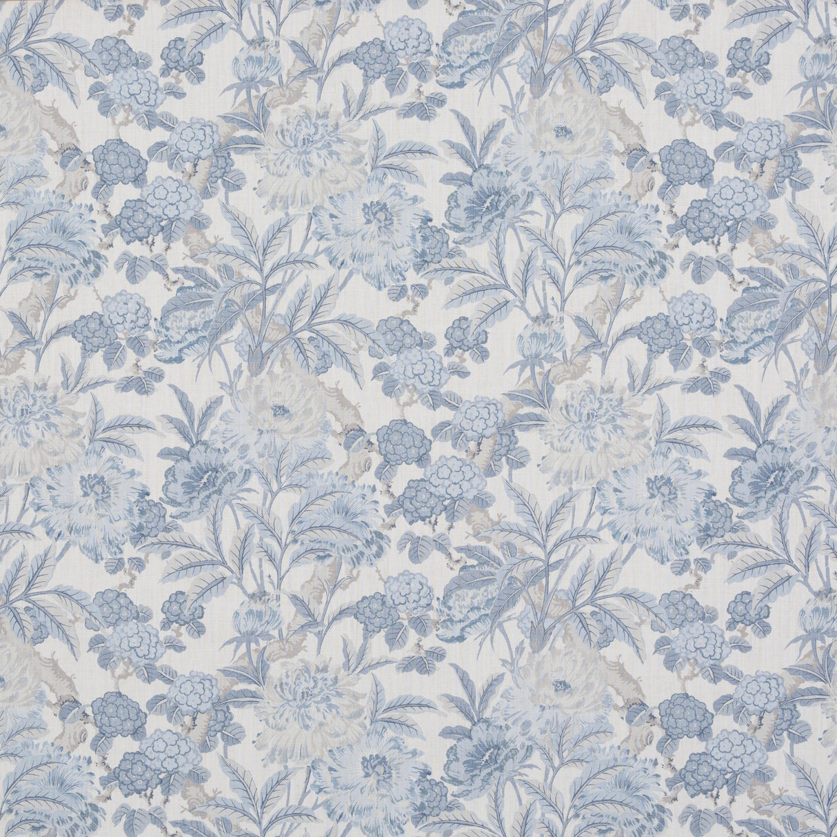 G P & J Baker SUMMER PEONY BLUE Fabric