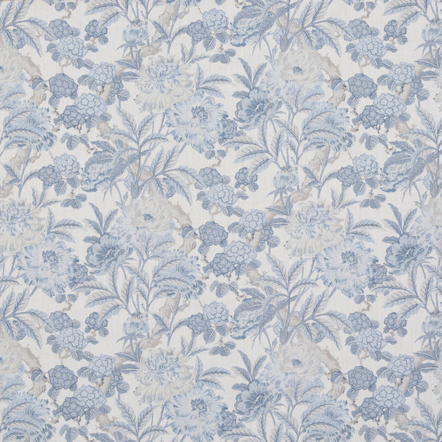 G P & J Baker SUMMER PEONY BLUE Fabric