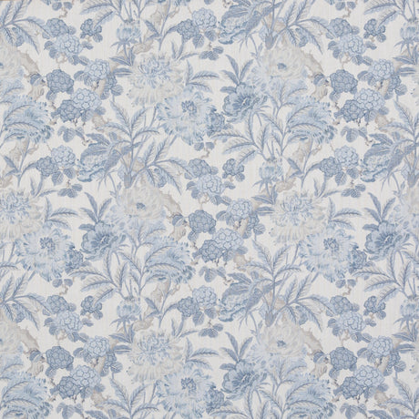 G P & J Baker SUMMER PEONY BLUE Fabric
